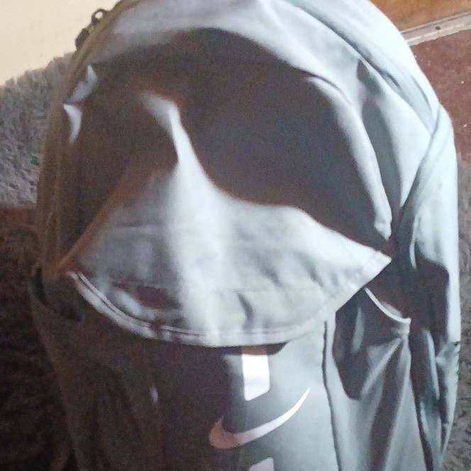 Nike Large Gray Zip Backpack w/ Pockets, Unisex Adults Travel Casual Sports