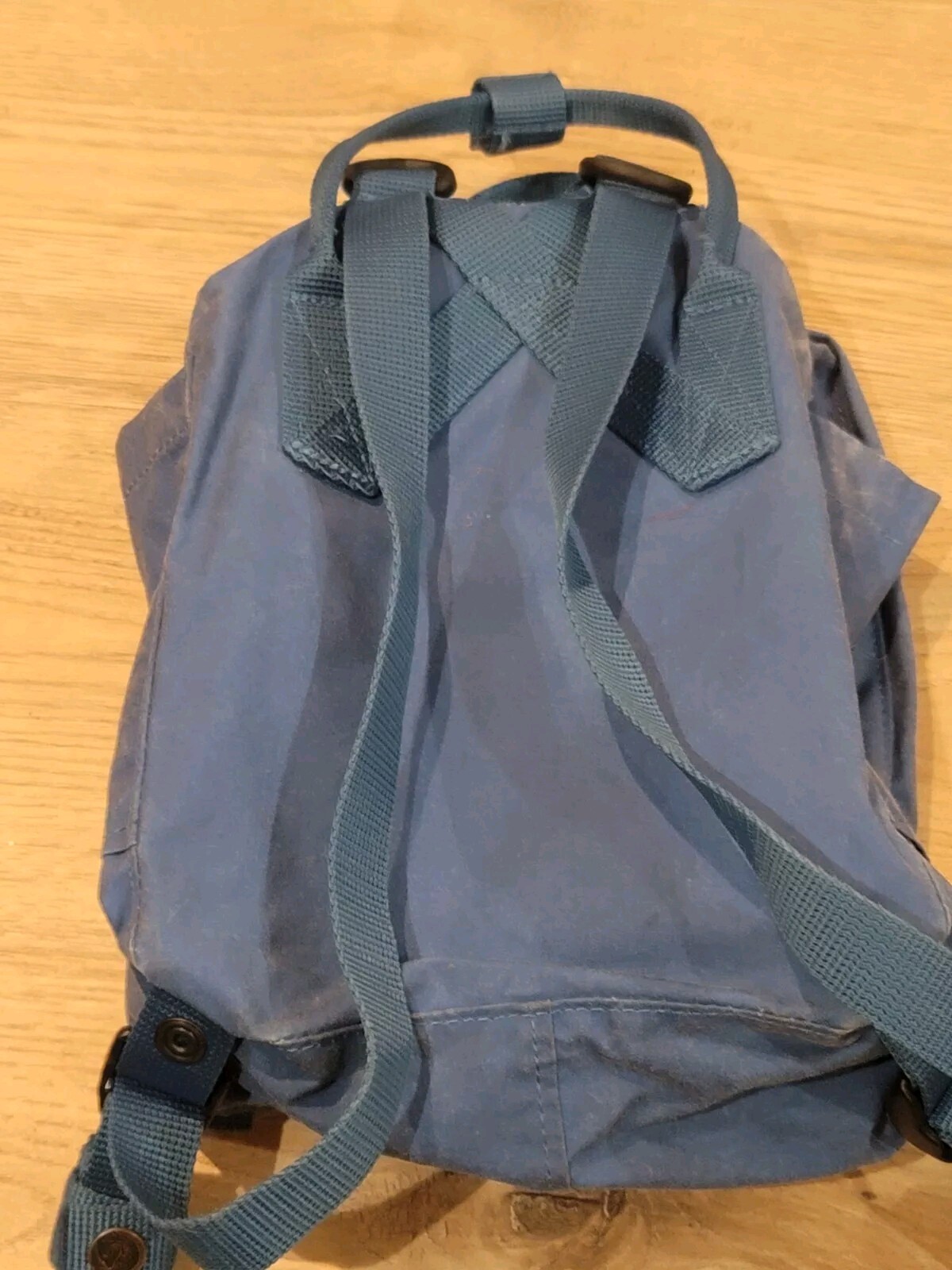 Fjallraven Kanken Mini Classic Backpack Blue Bag Double Handles READ!!