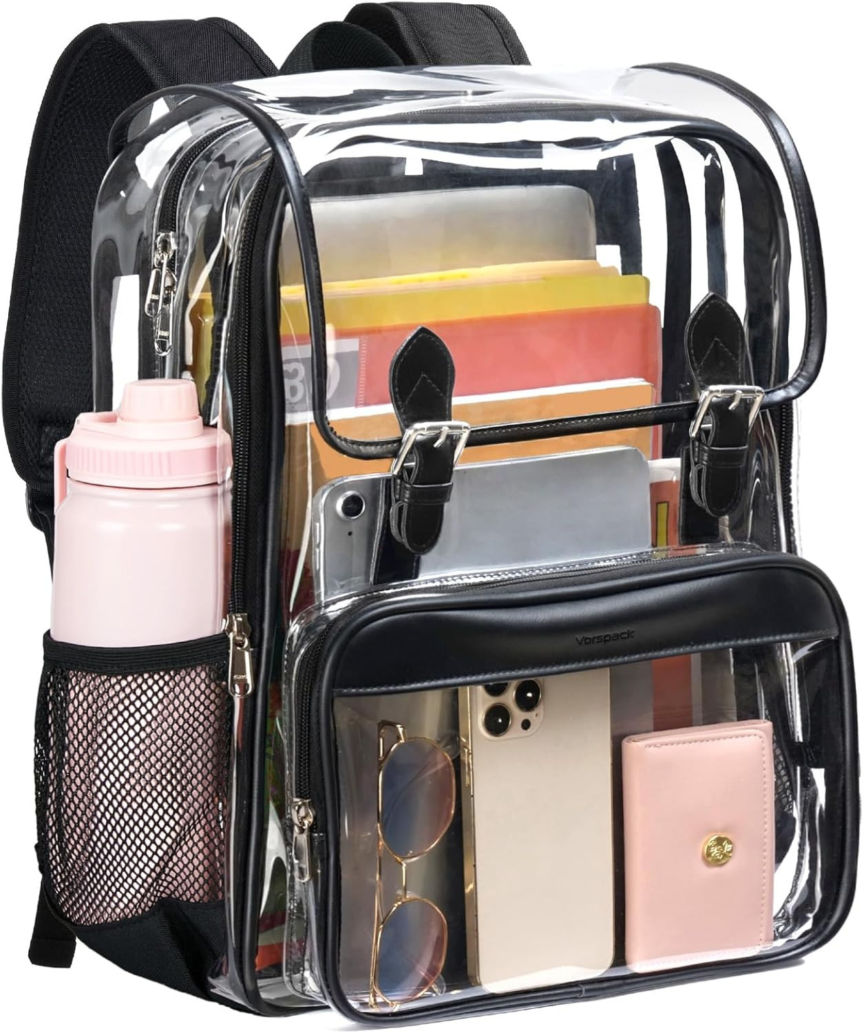 Vorspack Heavy Duty Clear Backpack – Large See through Bookbag Transparent Backp