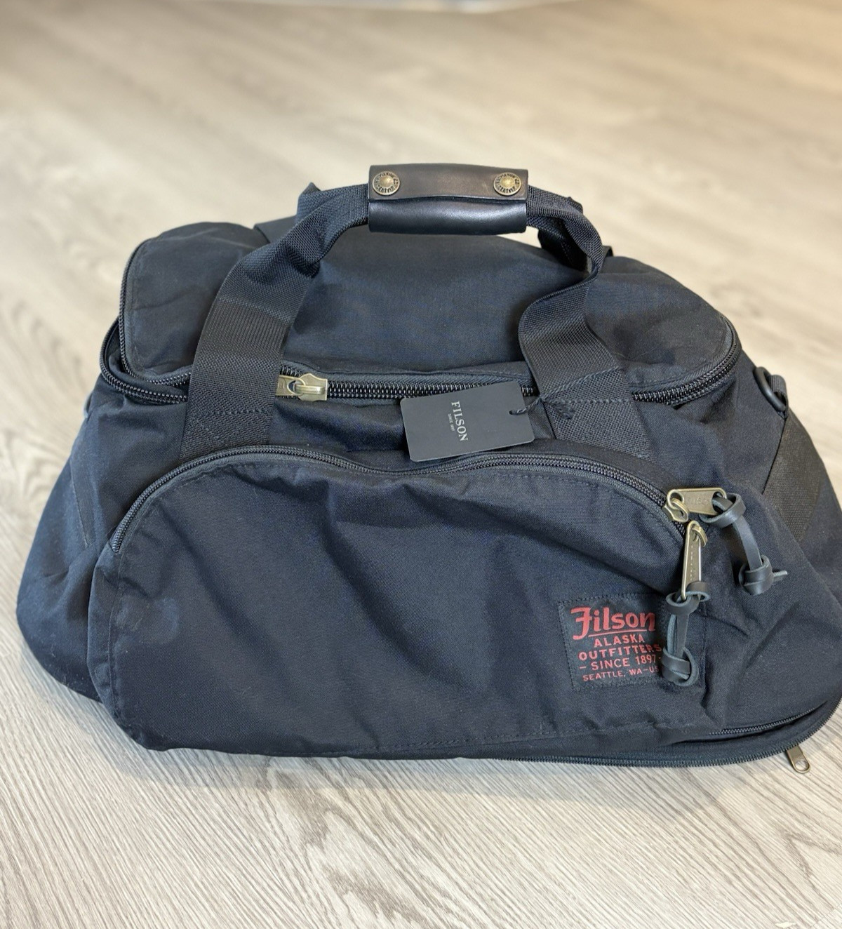 NEW Filson Dark Navy 2-in-1 Duffle Backpack Convertible Travel Bag