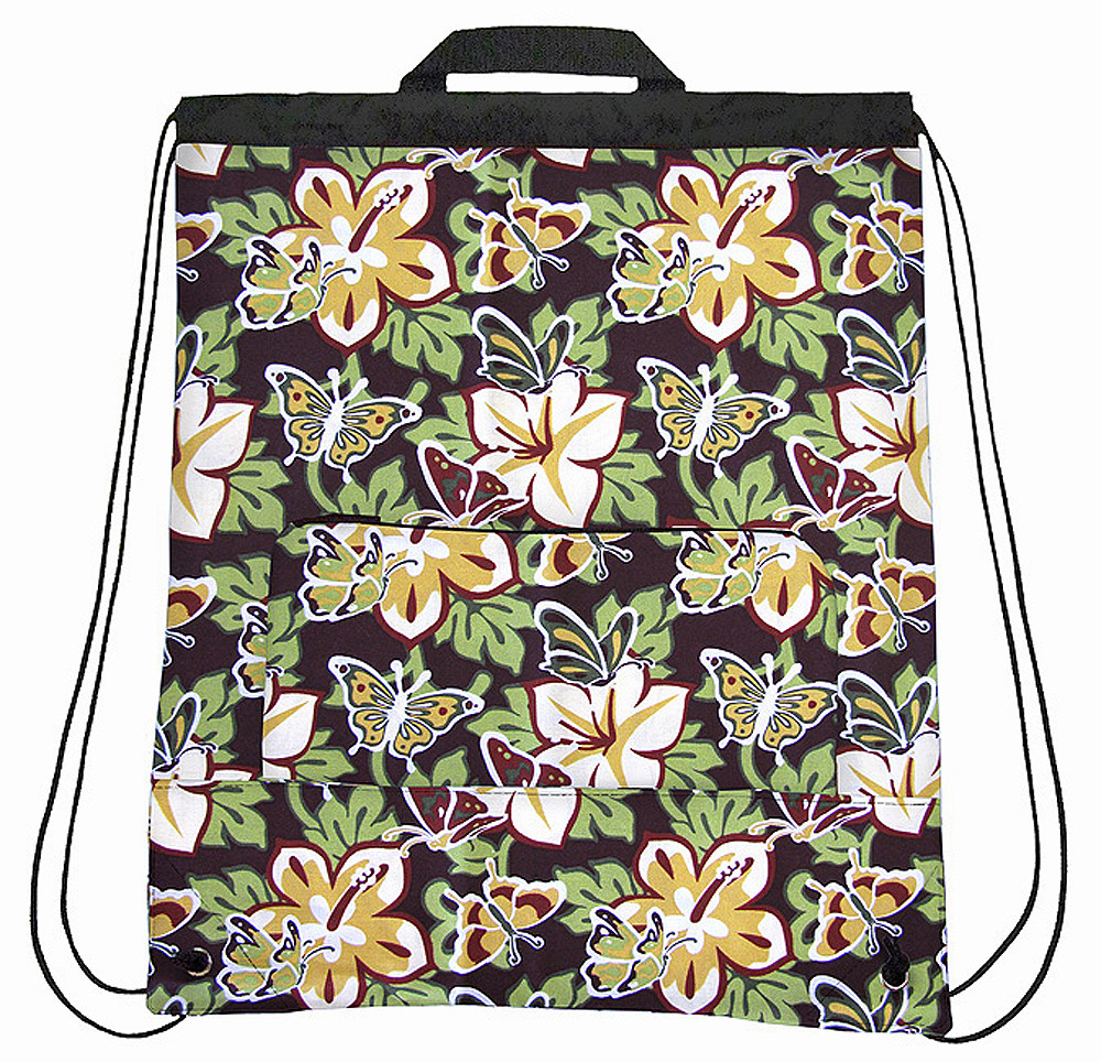 Butterfly BUTTERFLIES Drawstring BACKPACK String Pack