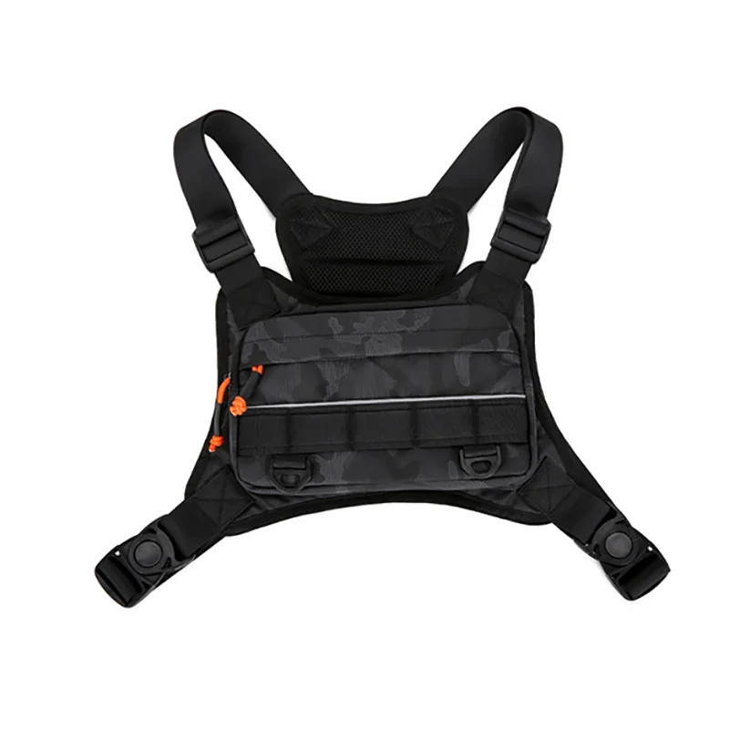 Front Chest Bag Camping Vest Backpack for Men Women Running Tactical Pack