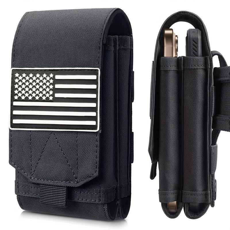 Double-Layer Nylon Phone Bag – Military Style for Outdoor Activities