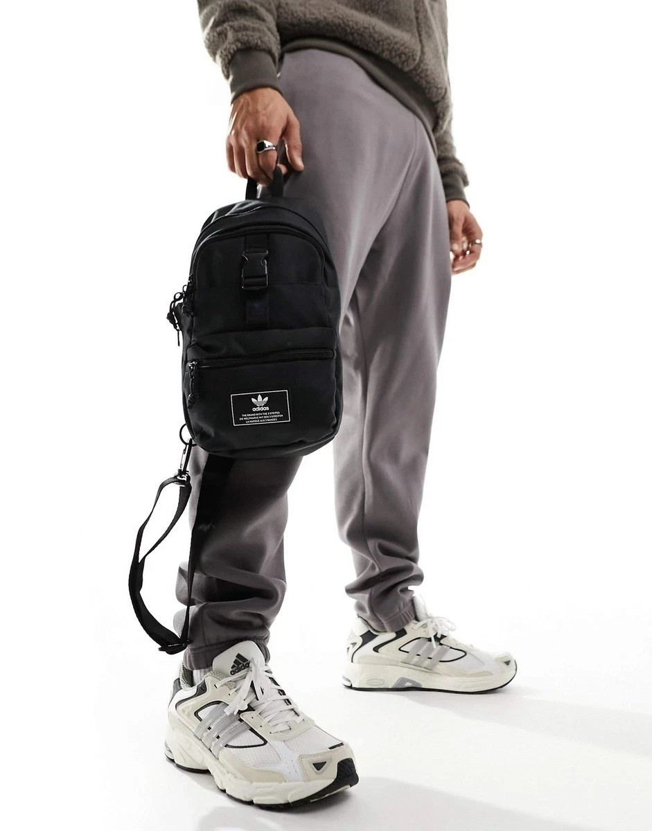 Adidas Originals Utility 3.0 Sling Crossbody Shoulder Bag Black Bottle Unisex