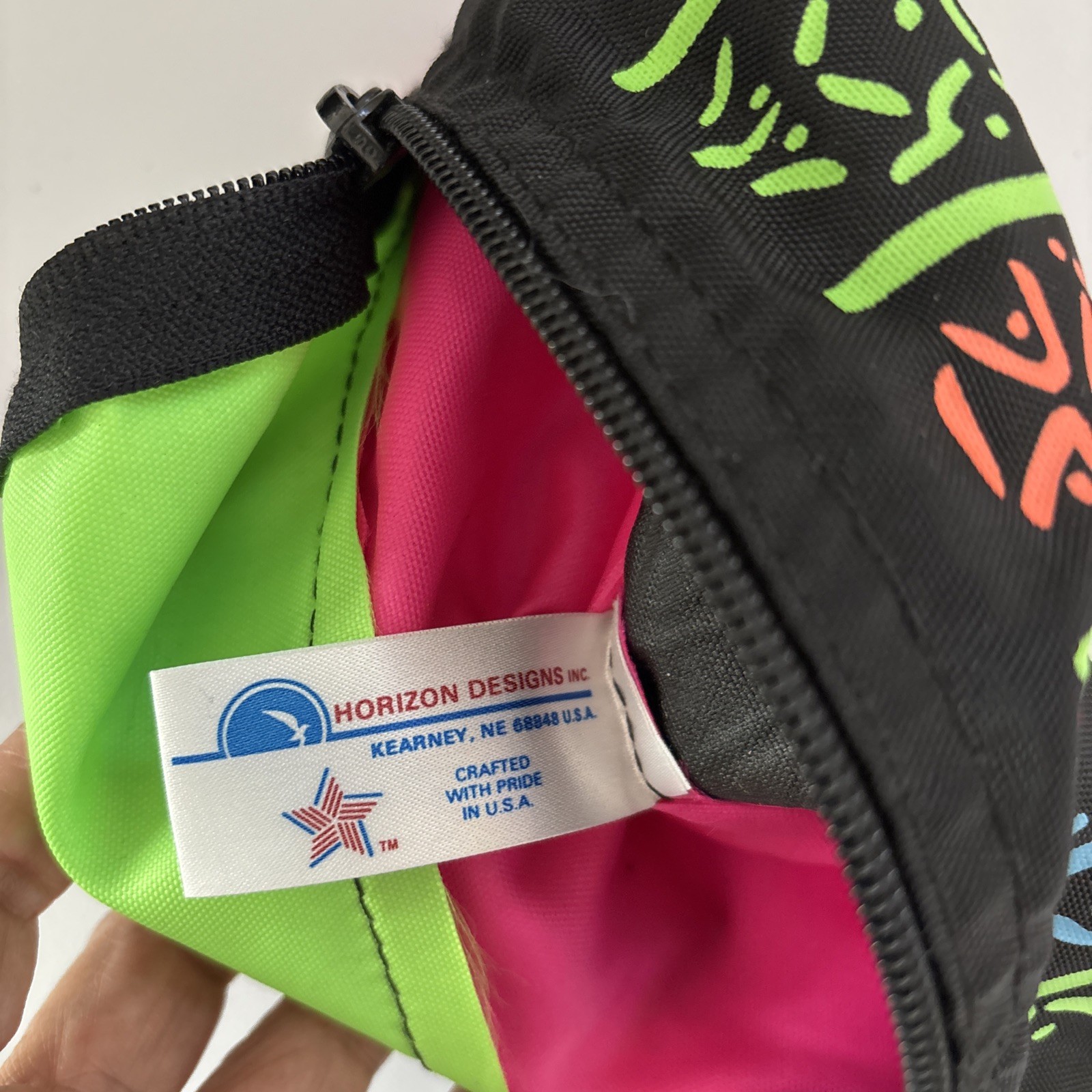 80s – 90s Vibes Fanny Pack Belt Bag Retro Neon Totally rAD! Unisex! Minor Defect