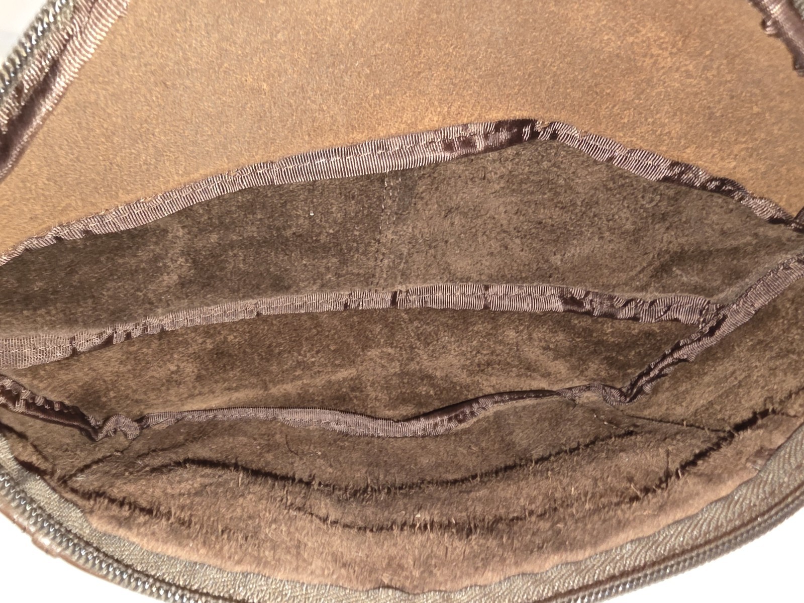 VTG L.L. Bean Traveler Fanny Pack Bag All Tanned Full Grain Leather Pockets