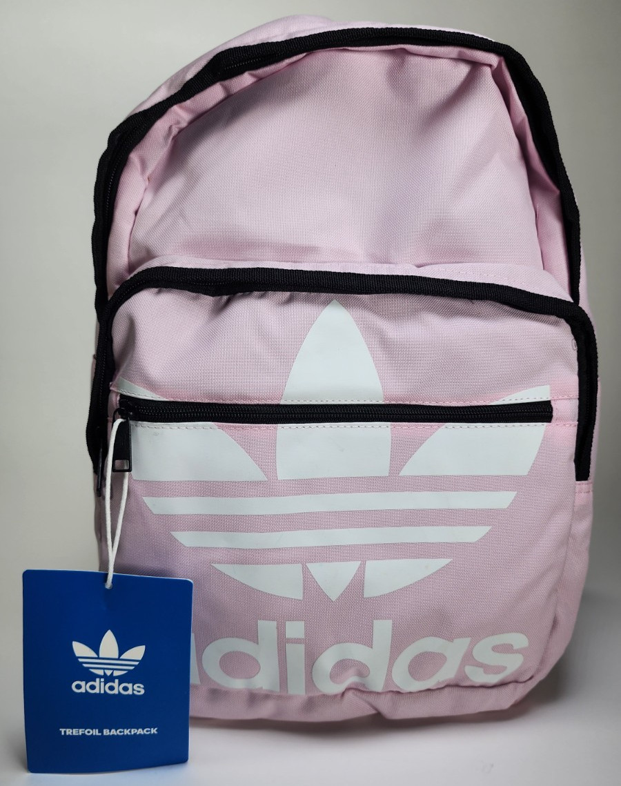 Adidas Originals Trefoil Backpack Pink White School Book Bag NWT Lifetime Warran