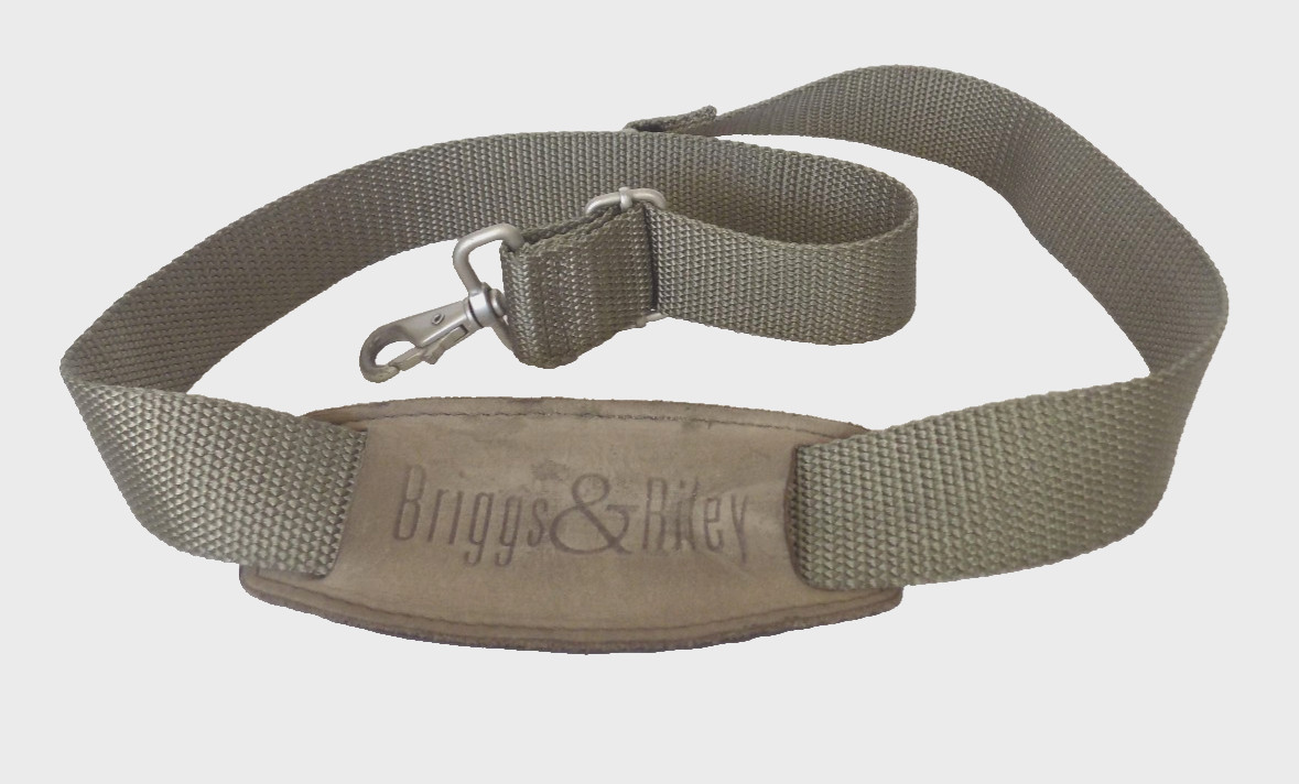 BRIGGS & RILEY olive green travel BAG messenger satchel Replacement STRAP logo