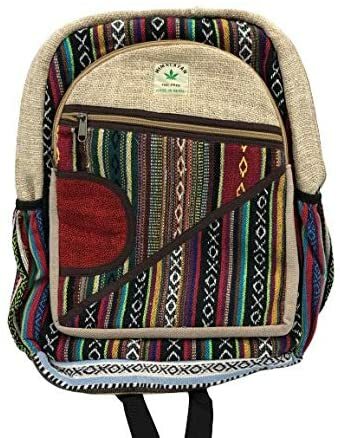 Himalayan Group Handmade MultiPocket Pure Hemp Laptop Backpack #5 NWT USA SELLER