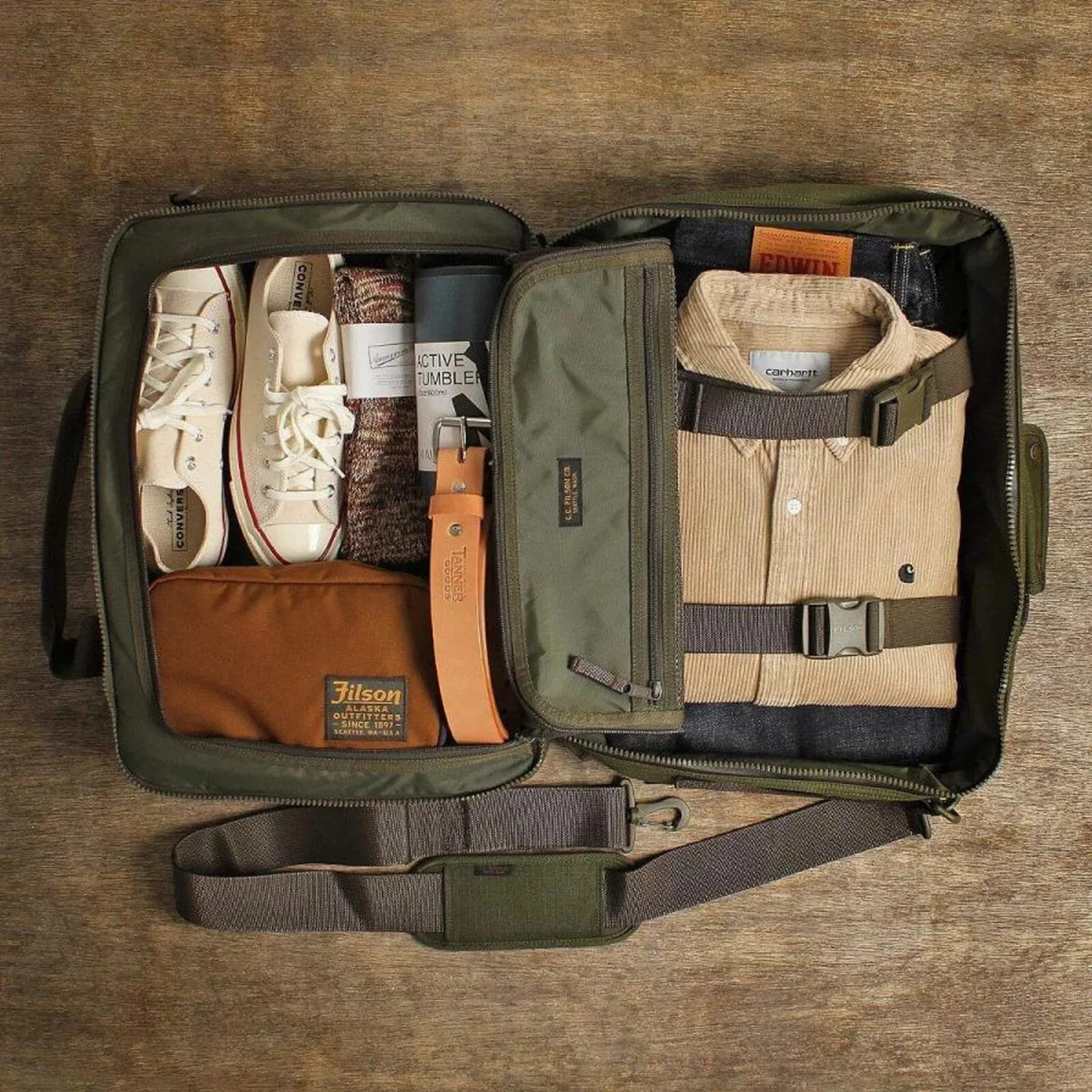 FILSON Ripstop Nylon Pullman Bag Backpack Duffel, Carry-on – Black – NEW
