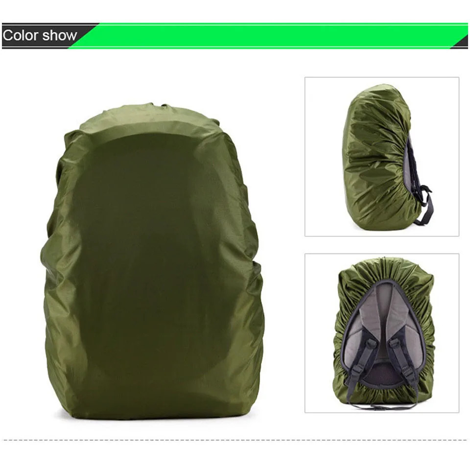 20–80L Waterproof Nylon Backpack Outdoor Camping Hiking Travel Dust Rain Cover