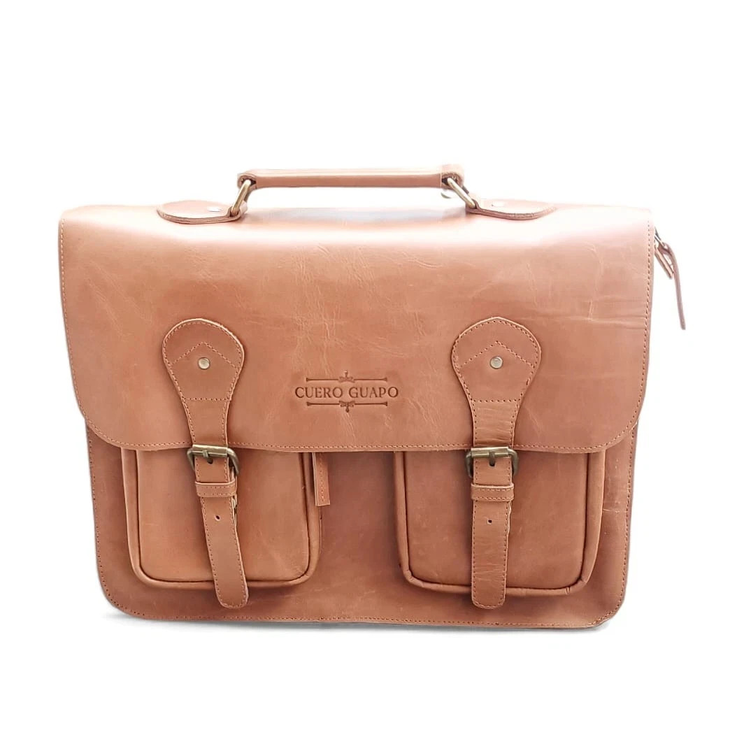 Cuero Guapo New With Tags Handcrafted Leather Briefcase Messenger Bag Laptop