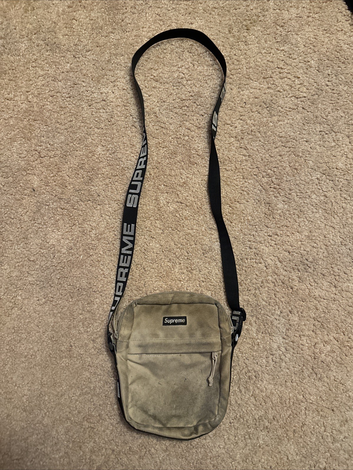 Supreme Shoulder Bag (SS18) Streetwear Black Cordura Brand Fabric