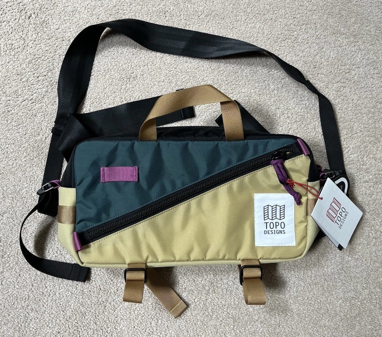 Topo Designs Quick Pack Shoulder & Waist Bag 7L Hemp Botanic Green NEW TAGS