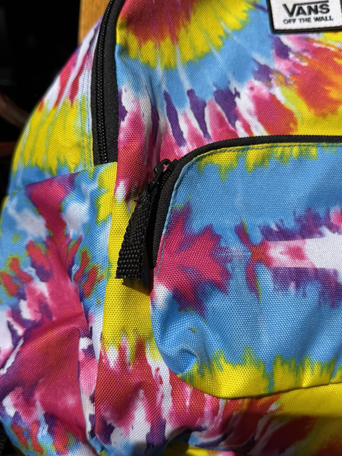 Vans Tie Dye Backpack Tie Died Rainbow Off The Wall EXCELLENT 🔥