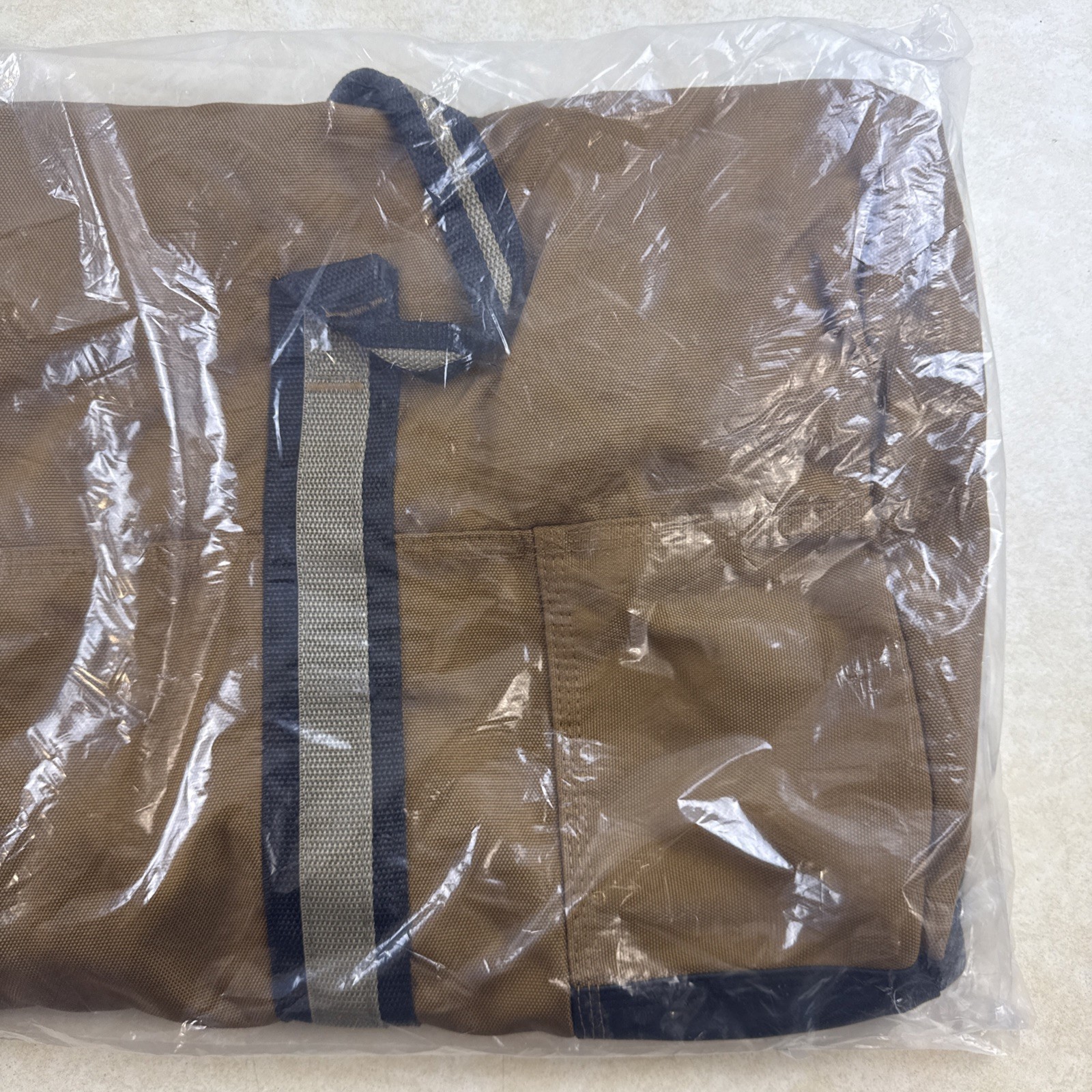 Large NRA Duffle Bag Brown Canvas 28” x 13” x 13” Tactical Promotional Durable