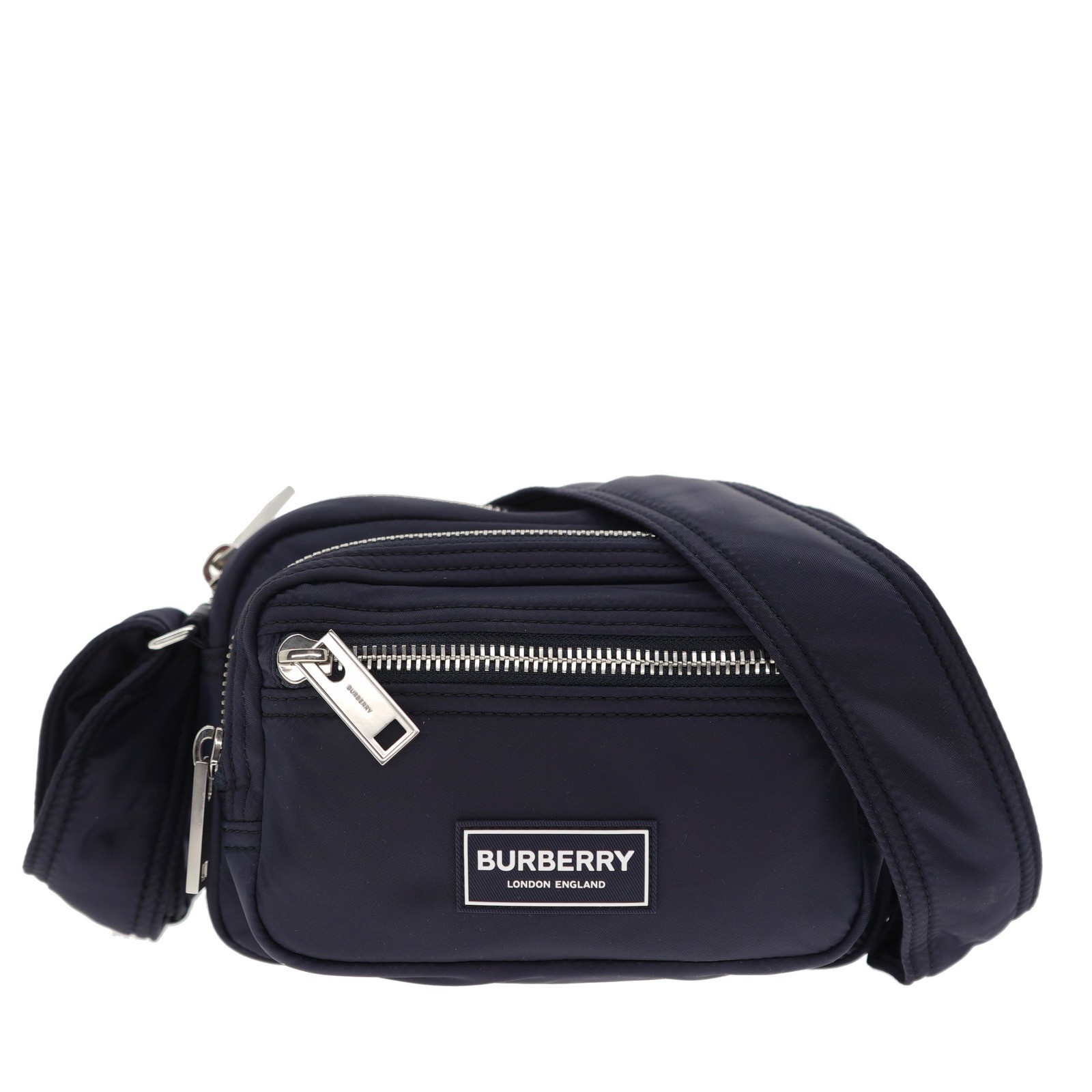 Burberry Warner Camera Crossbody Bag Navy Blue Nylon New