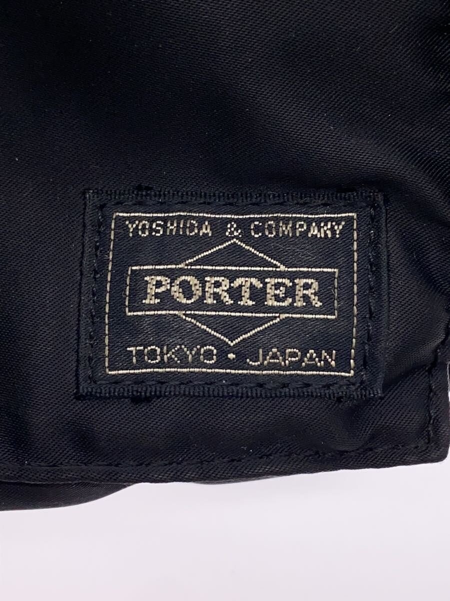 PORTER TANKER Waist Bag Nylon BLK Used Inner Fabric Stains