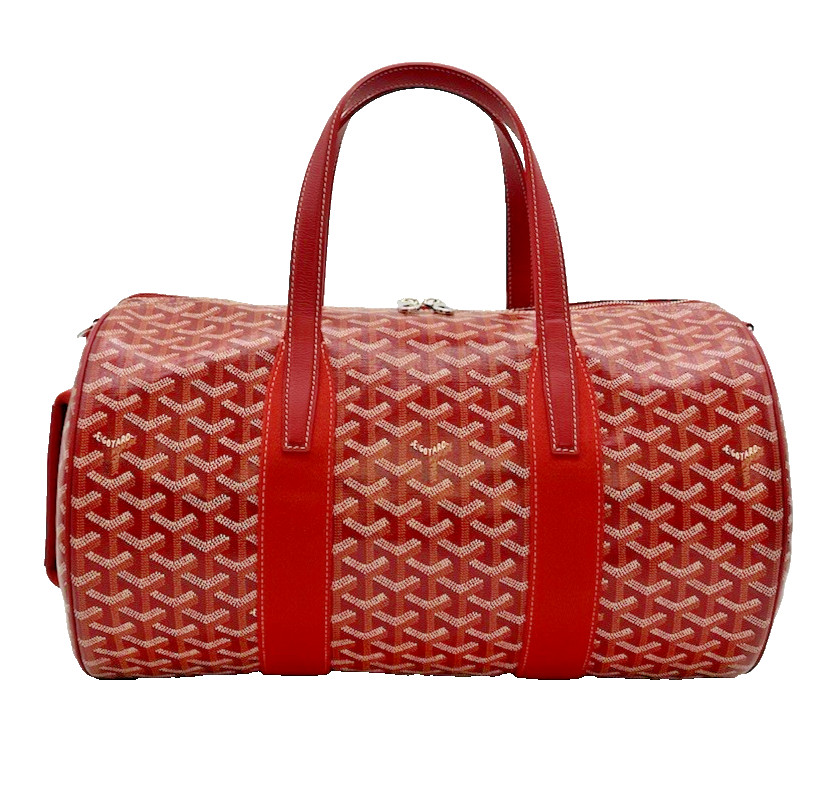 GOYARD Barrel 40 Sports Bag in Red