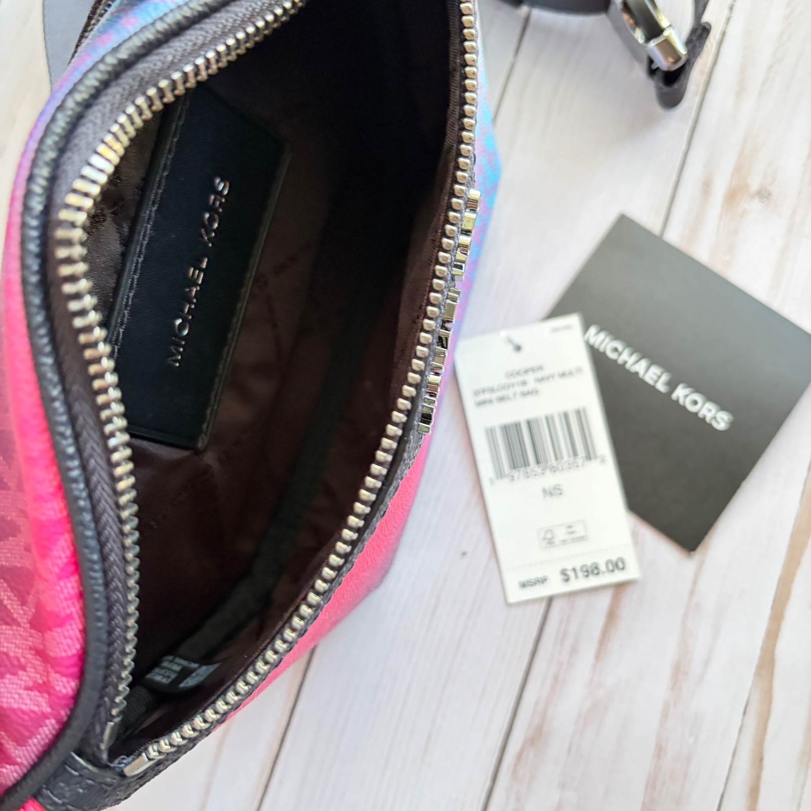 Michael Kors Cooper Ombre Sling Pack & Billfold Wallet – Bundle Set