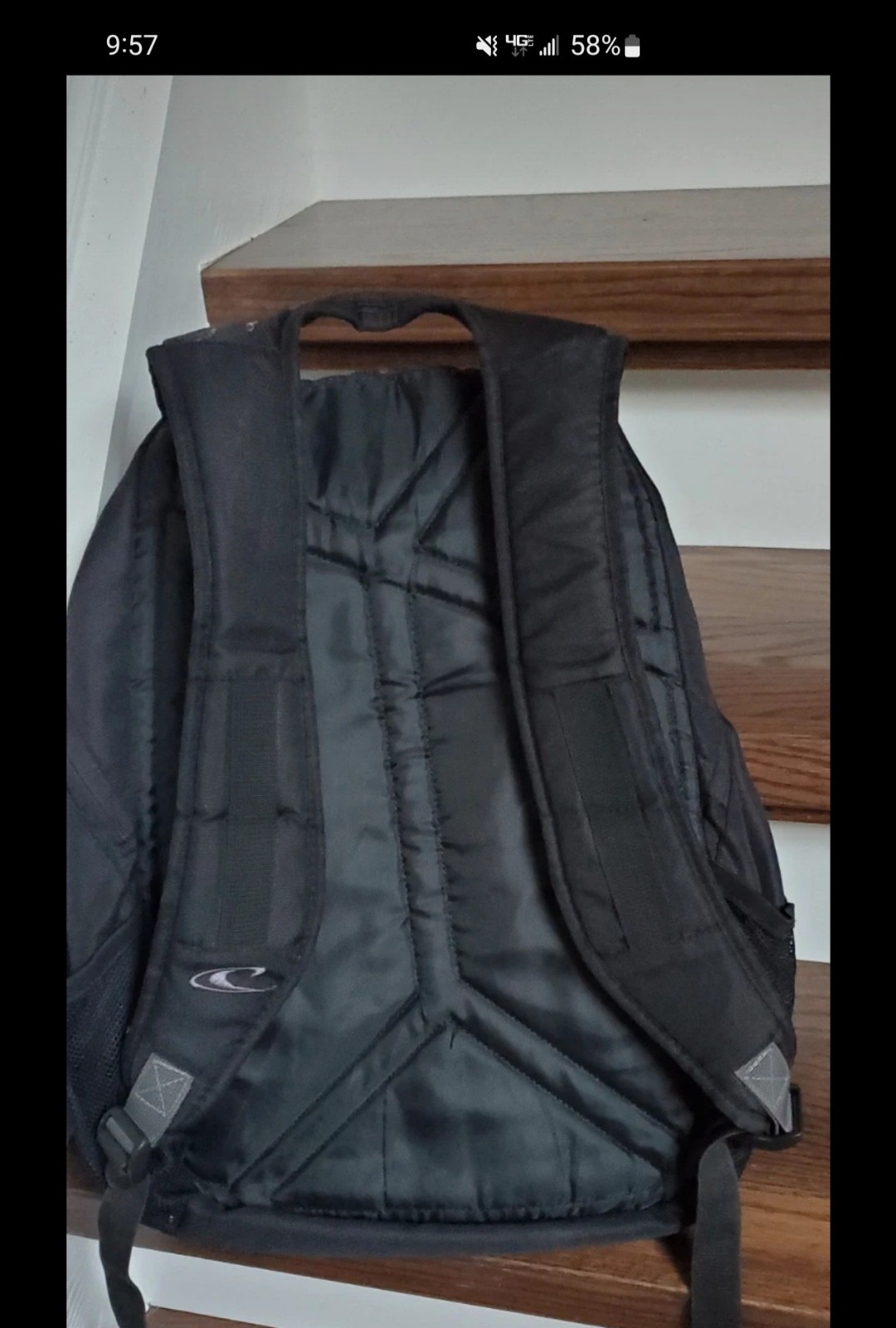 O’Reilly Black P Backpack Book Bag with Laptop Sleeve Black One Size Fits All