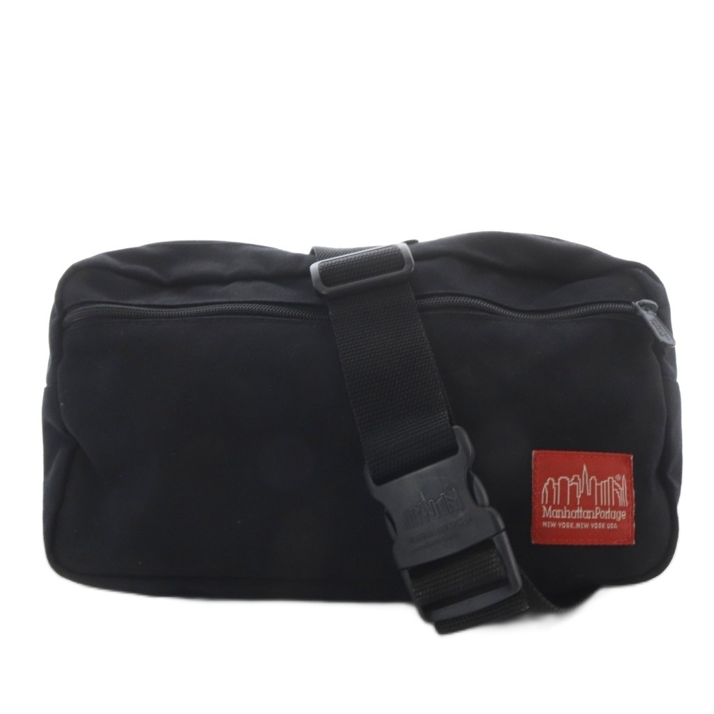 Manhattan Portage Nylon Black Shoulder Bag AB Condition 32-38in Adjustable