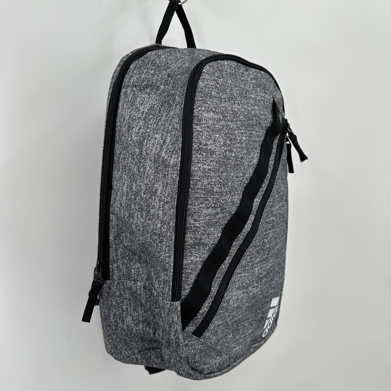 adidas Prime Sling Backpack Heather Gray Large School Bag Fits Laptop/Tablet Boy