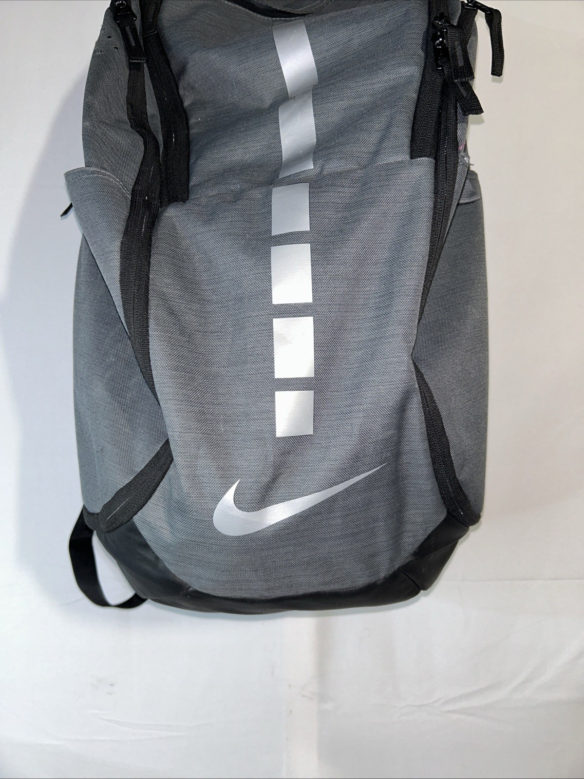 Nike Hoops Elite Pro Backpack Gray Black Basketball School Laptop BA5554 011
