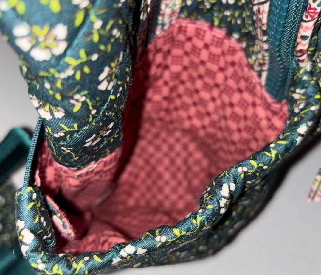 Vera Bradley Cotton Large Bancroft Backpack Bag Mistletoe Lattice NWT