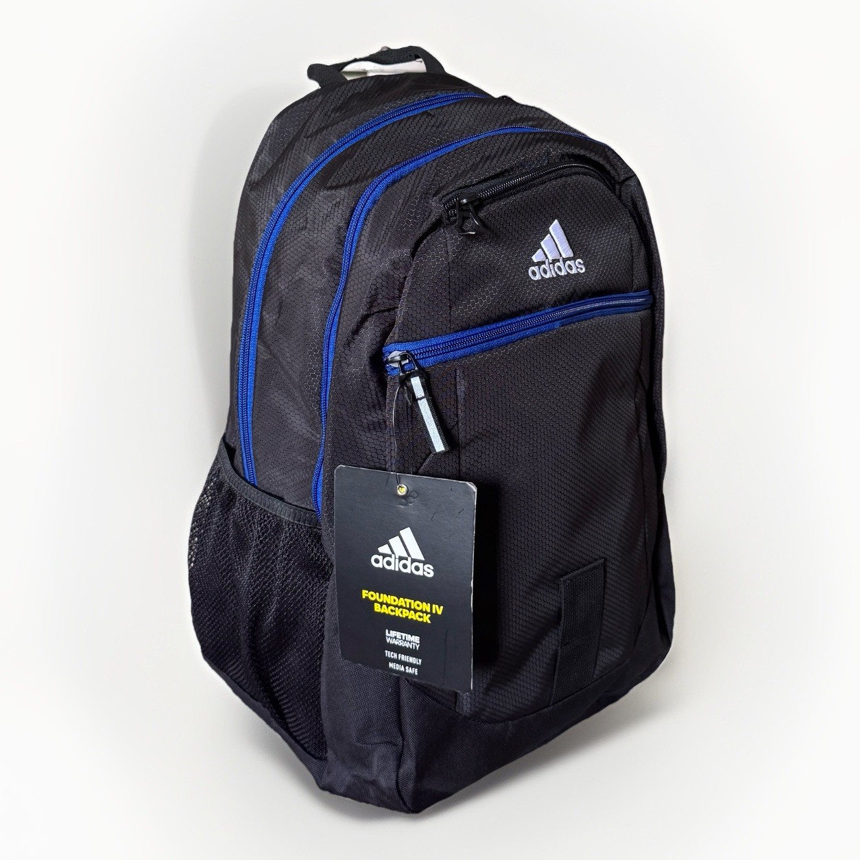 adidas Foundation IV Unisex Backpack Black 5145466 NEW School Sports Kids Teens