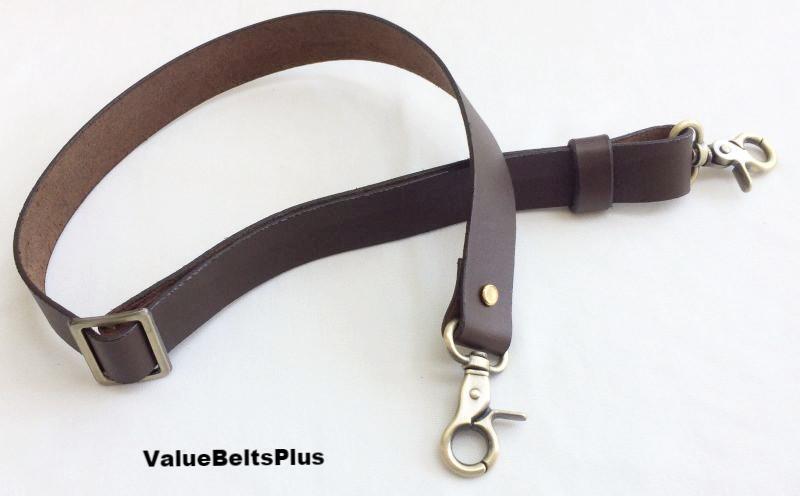 1″ Quality Leather Adjustable Convertible Slide Cross Body Bag Strap – 3 colors