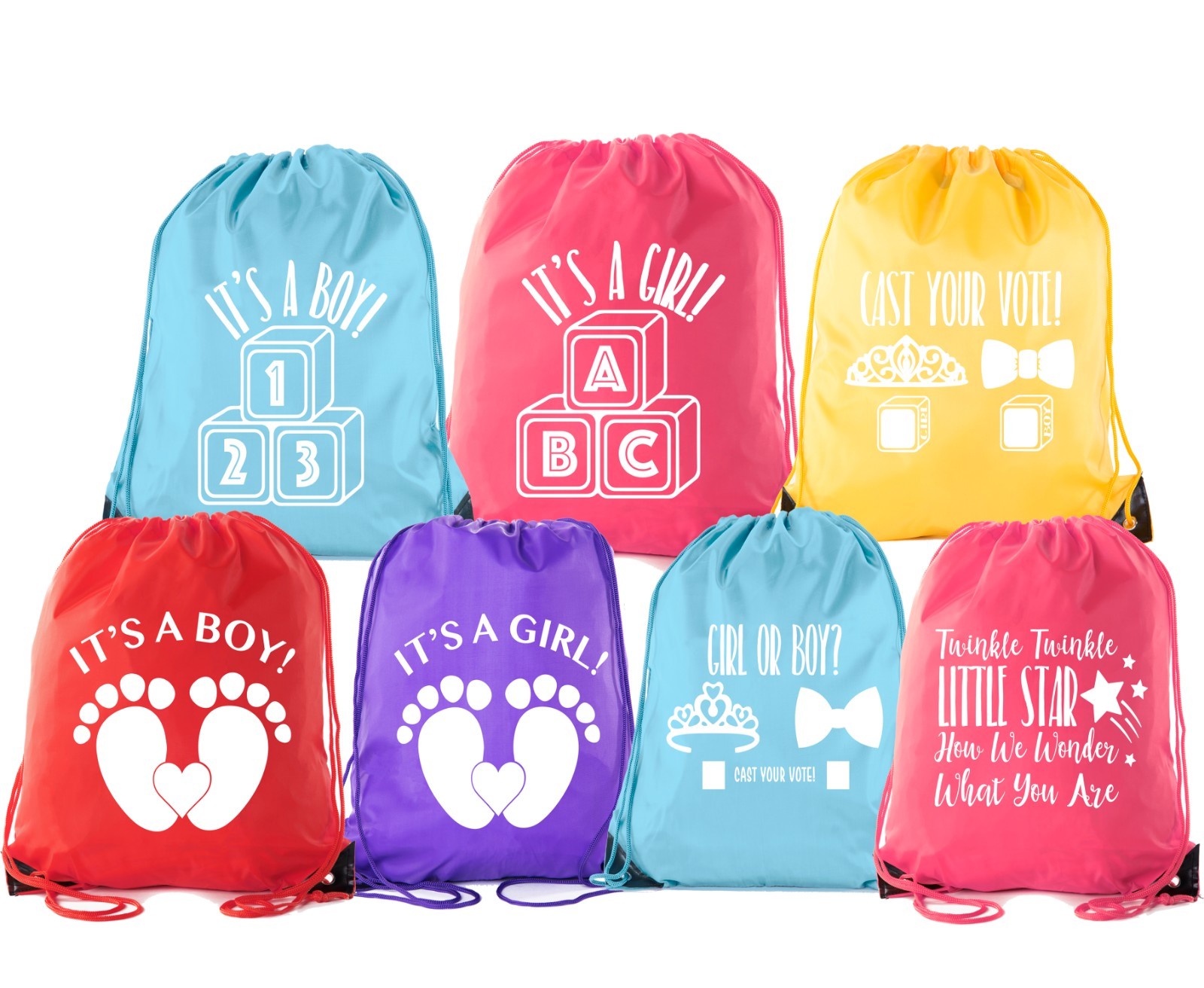 Baby Shower Party Favors Favor | Baby Shower Gender Reveal Drawstring Backpacks