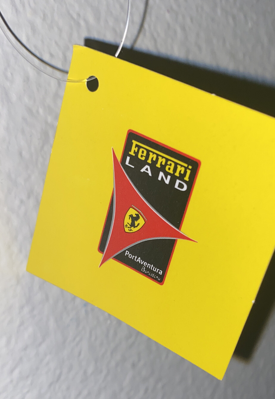 Ferrari Land PortAventura Barcelona Drawstring Back Pack Red NWT Ferrari Spain