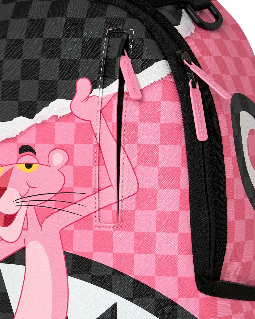 Sprayground Pink Panther Break Backpack🔥New Black Bookbag School Travel Bag