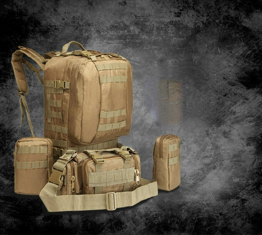 Outdoor Tactical Backpack Mountaineering Multi Functional Combination Backpack