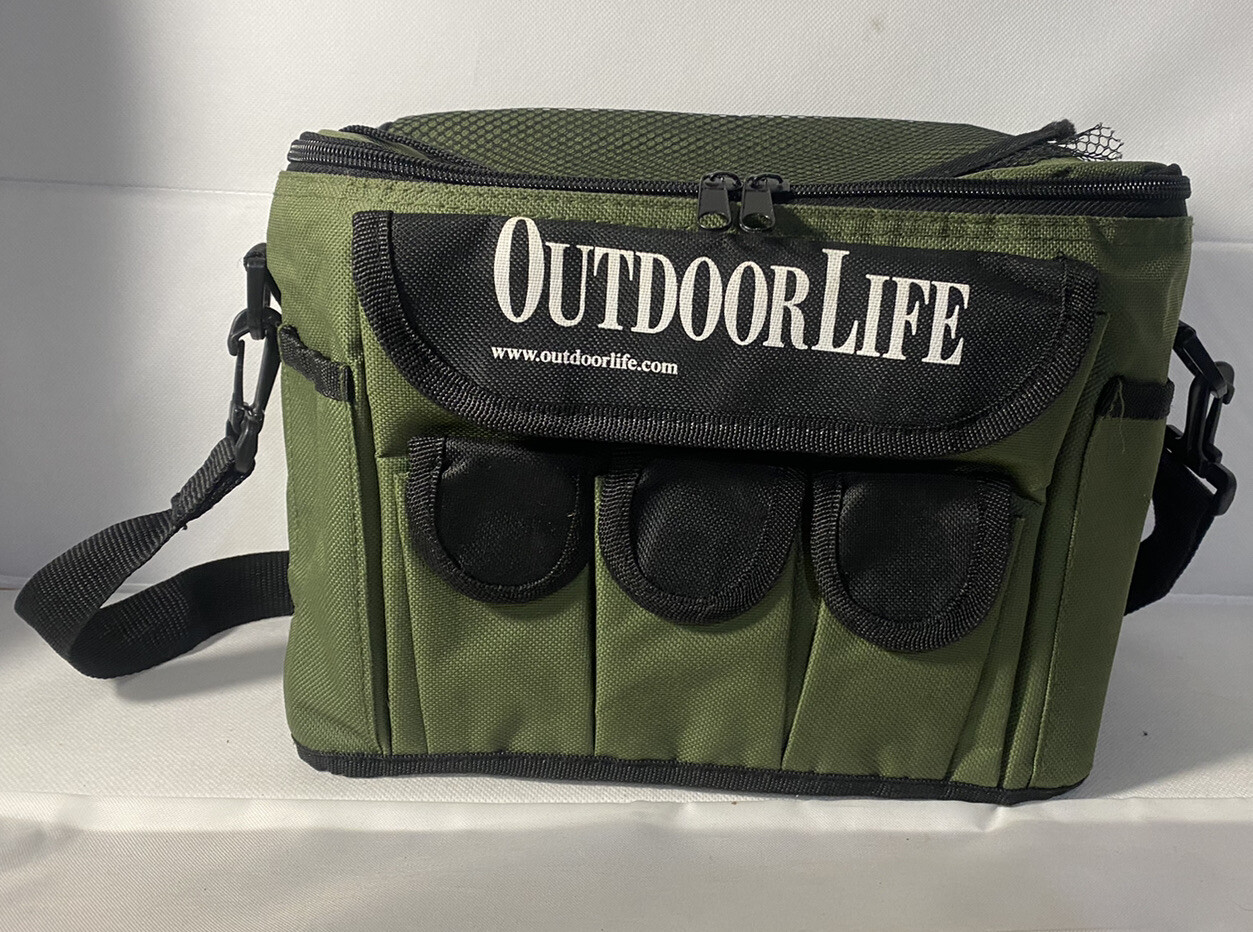 Outdoor Life Small Olive Green Soft Travel Bag Camping Hiking Fishing Hunting