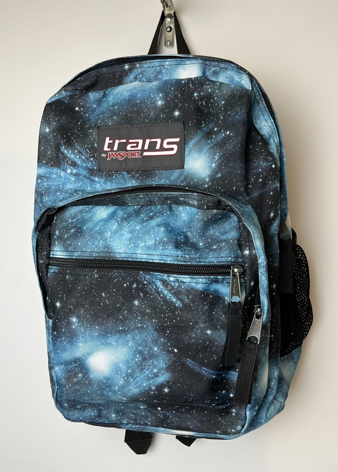 Trans by Jansport Blue Galaxy Print Backpack Supermax With Laptop Sleeve