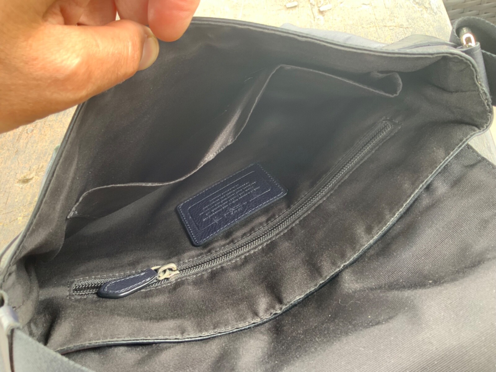 Coach Metropolitan, Sullivan Blue Leather, Crossbody , Messenger, Map Bag.