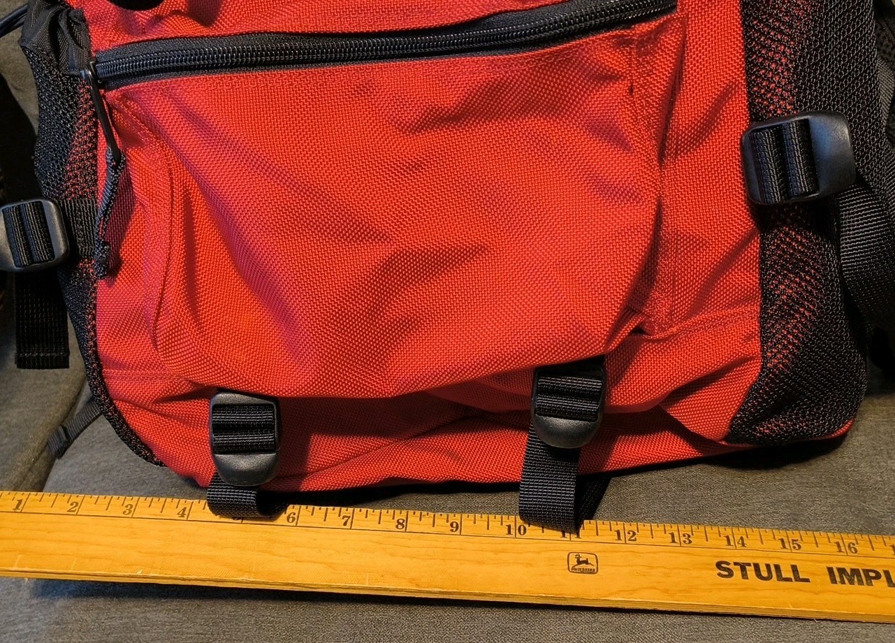 Vintage Abercrombie & Fitch 90s A-20 Hiking Backpack A20 Red .Hard To Find
