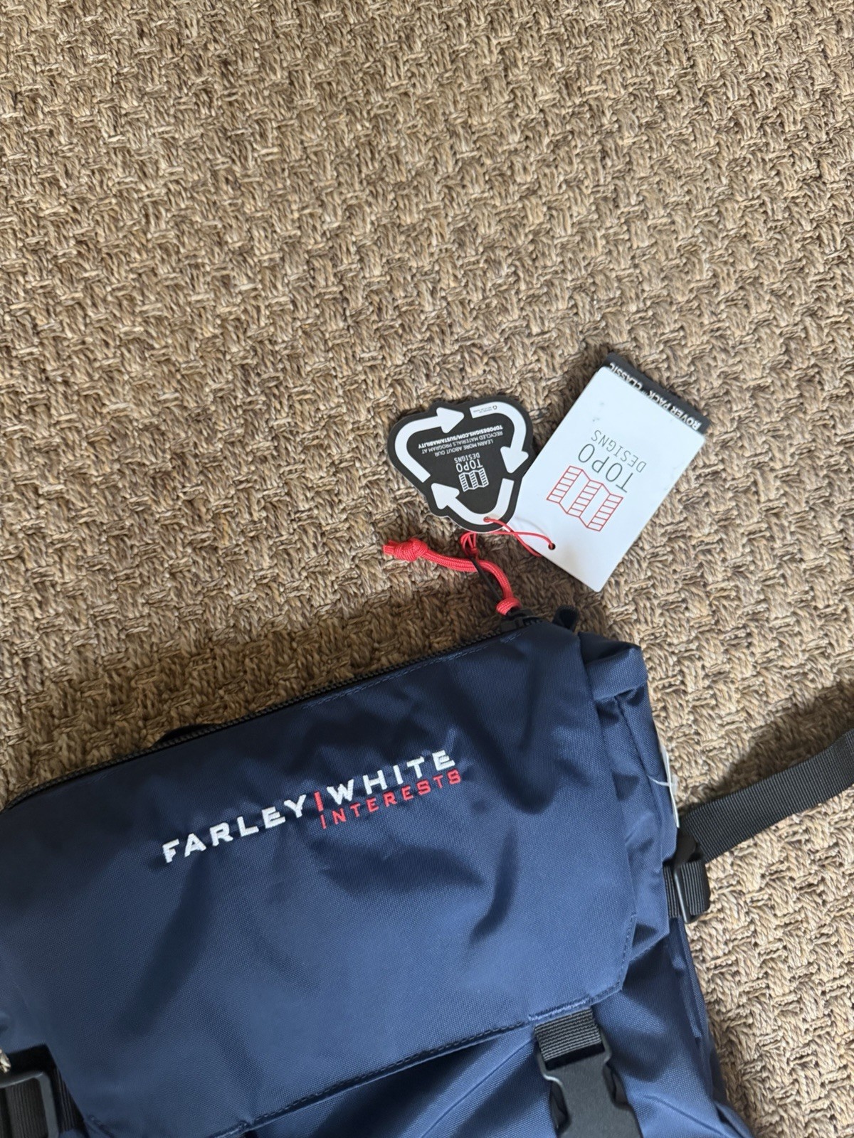 Topo Designs Rover Pack Backpack Navy Farley White Interests Laptop Bag MAP $99