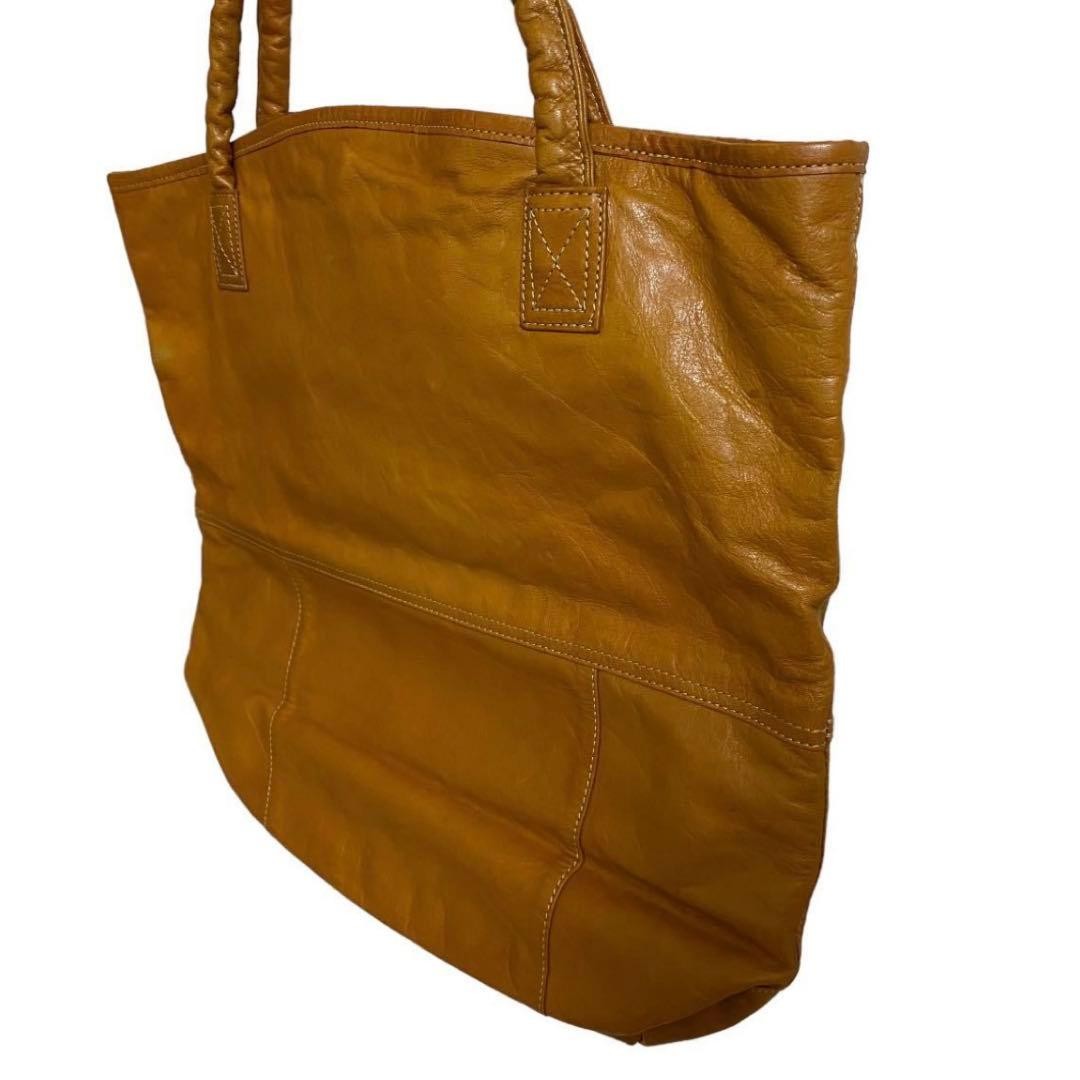 Authentic Porter Yoshida Leather Tote Bag 45cm x 25cm x 40cm Vintage Brown Damag