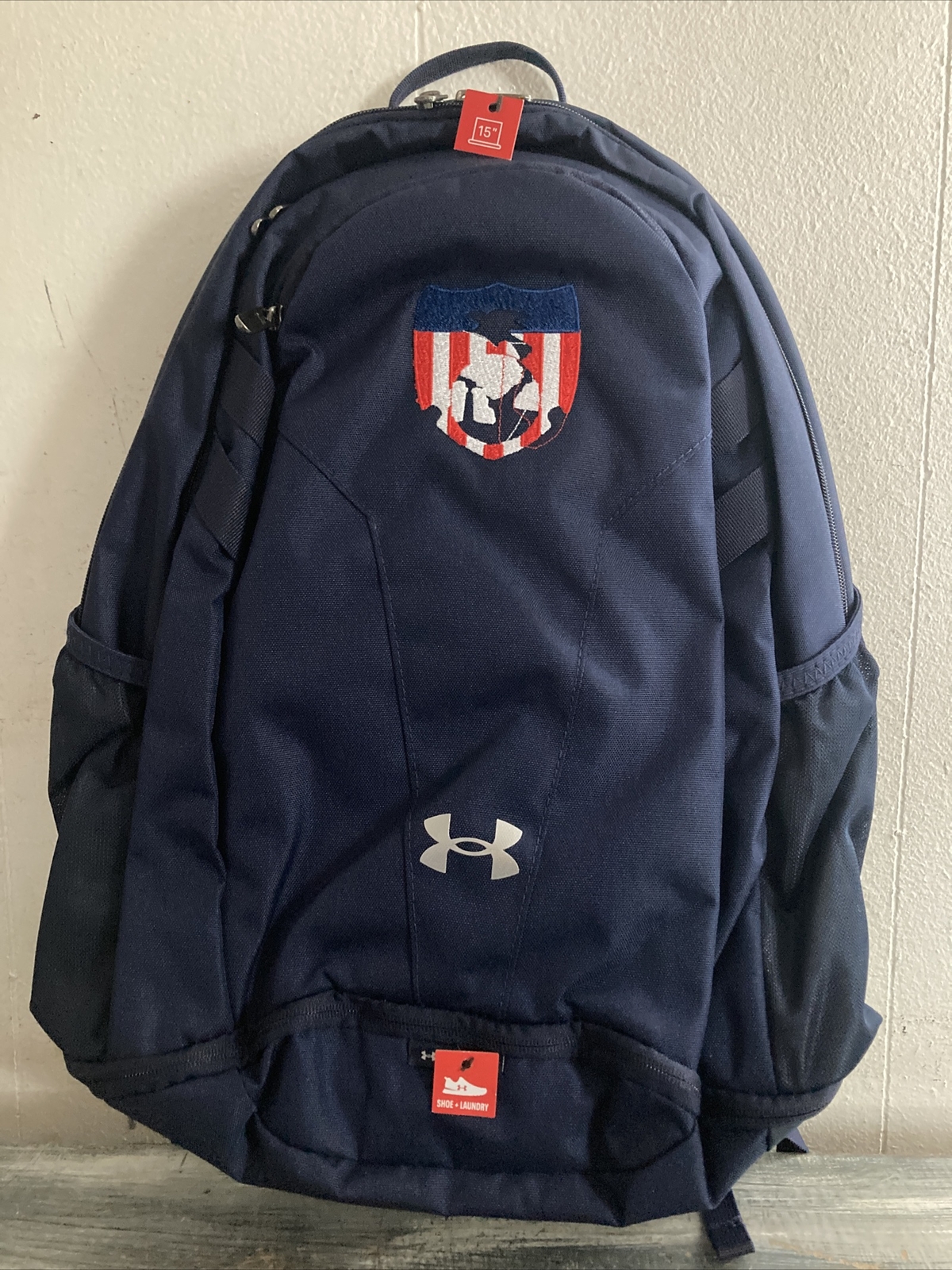 Under Armour Storm UA Hustle 5.0 Team Backpack Laptop School Bag – Navy Blue