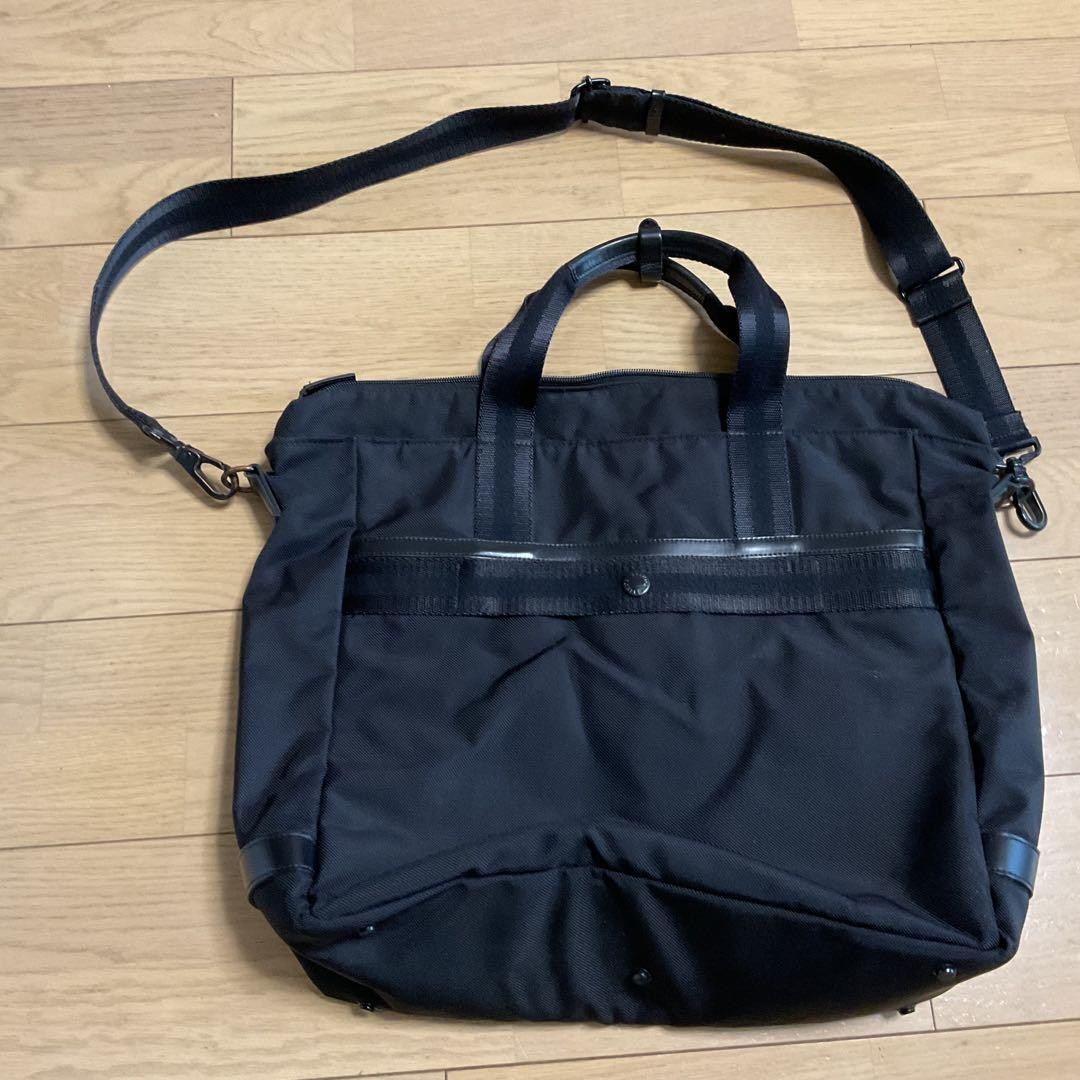 Authentic Yoshida Porter Business Bag Black Nylon 48cm x 40cm with Water Bottle