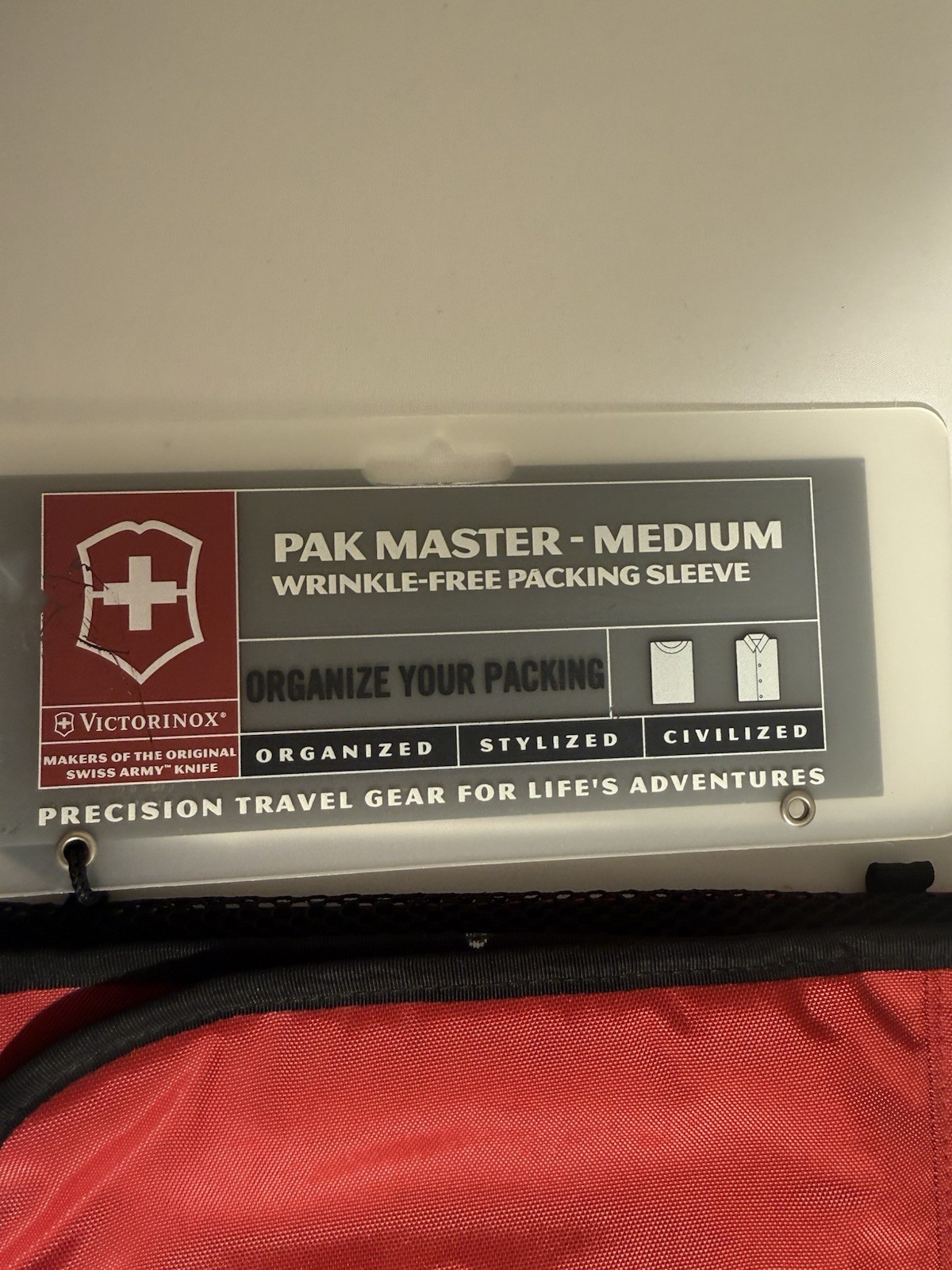 Victorinox Pak Master Packing System Travel- Medium Packing Sleeve – Red (NEW)
