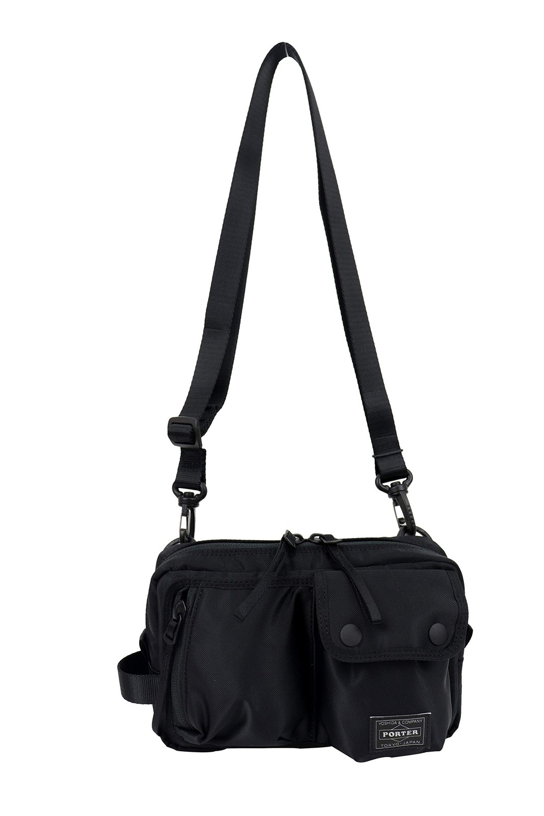 PORTER Compart Shoulder Bag, Black, 538-16166