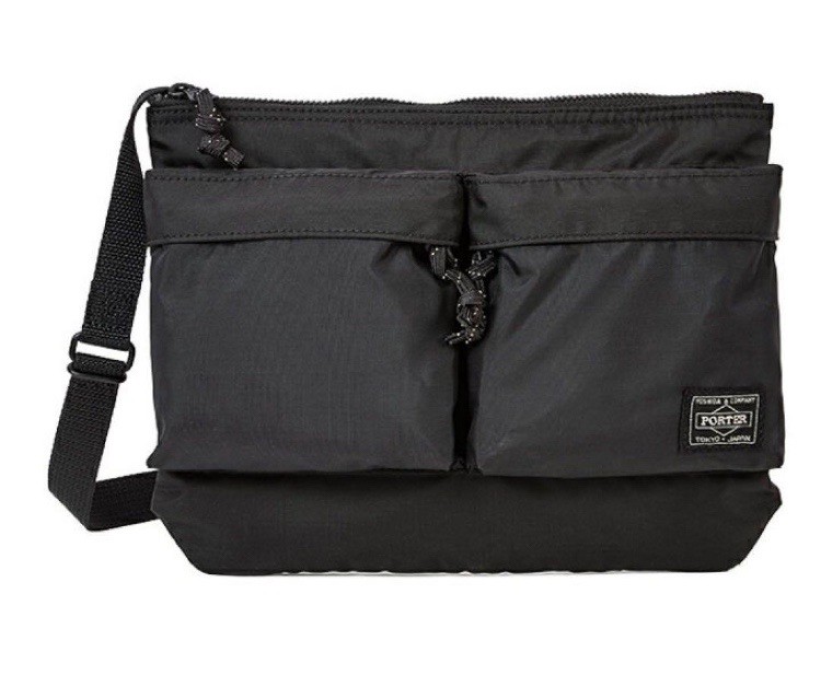 PORTER YOSHIDA BAG FORCE SHOULDER BAG 855-05458 Black NEW JAPAN F/S
