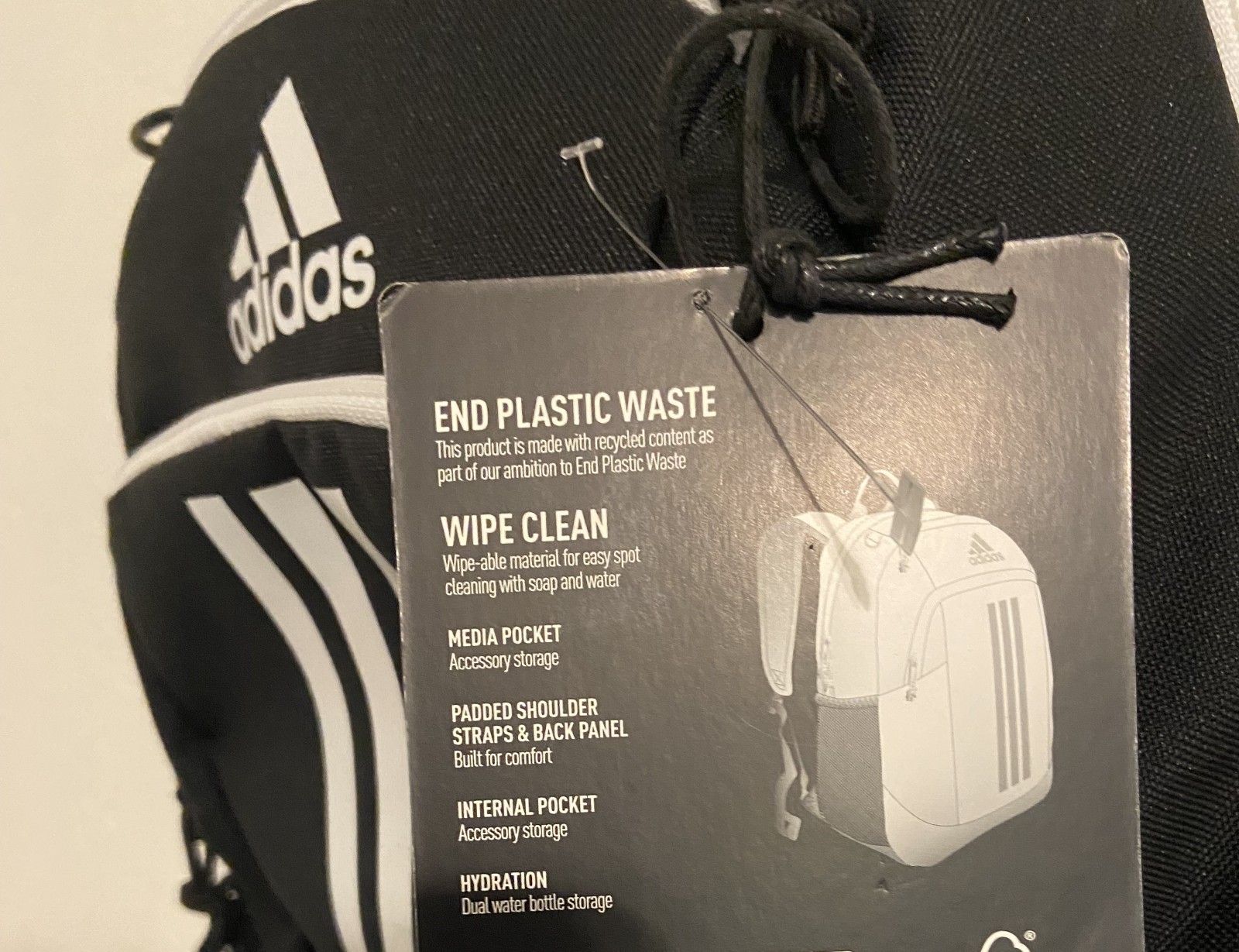 NEW Adidas Young BTS Creator 2 Backpack Brasilia Student Hustle Black NWT