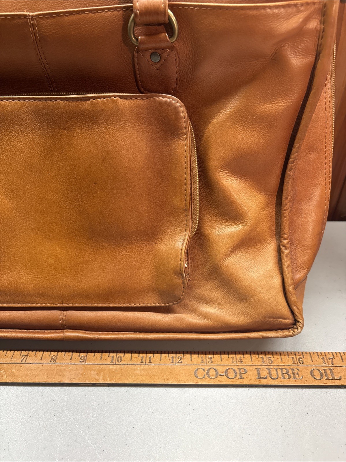 Colombian Genuine LEATHER Messenger Duffel Overnight Travel Bag Briefcase Laptop
