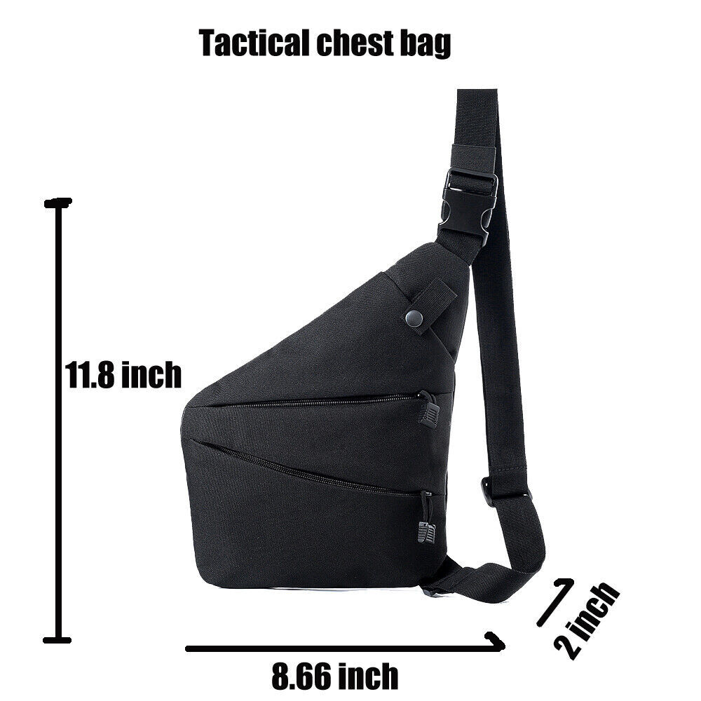Tactical Shoulder Bag Men Crossbody Backpack Anti-theft Gun Holster Chest Bag