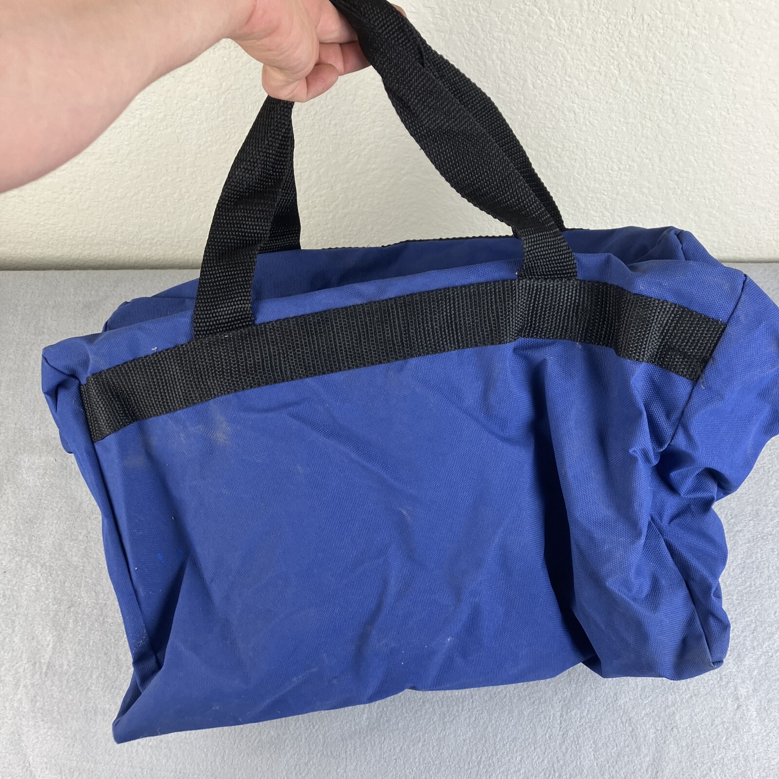 Wrangler Duffel Bag Blue Pro Rodeo Tour PRCA Western Embroidered Carry On Travel